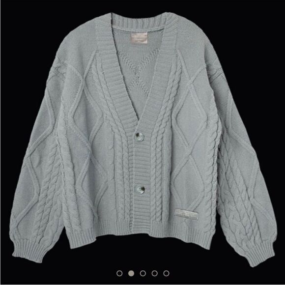 Taylor Swift The Tortured Poets Department Gray Cardigan Medium/Large NWT - Picture 1 of 14